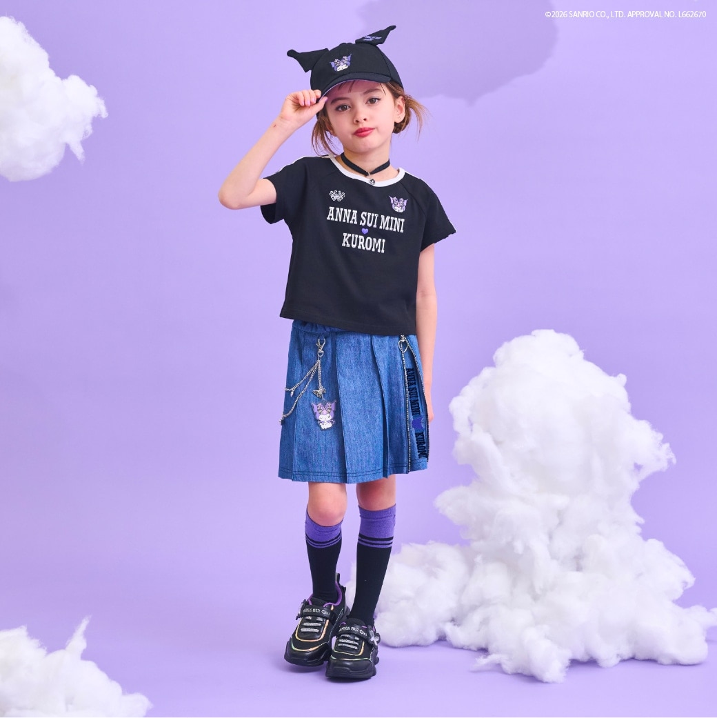 【2/20販売開始予定】【KUROMI】チョーカーつきTシャツ