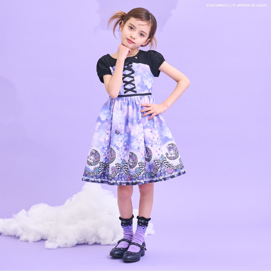 【2/20販売開始予定】【KUROMI】ドッキングワンピース