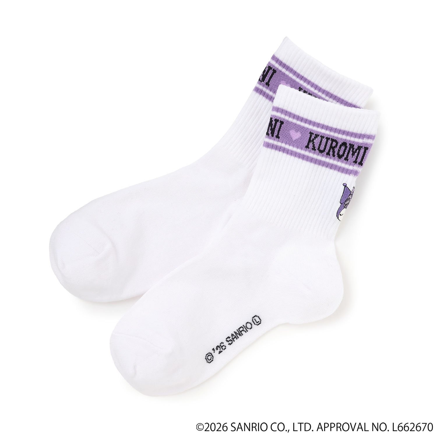 【2/20販売開始予定】【KUROMI】クルーソックス