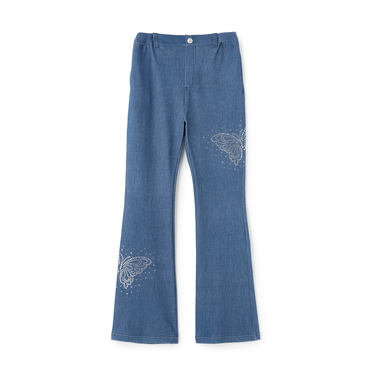 スタイルアップ☆ラインストーン フレアパンツ