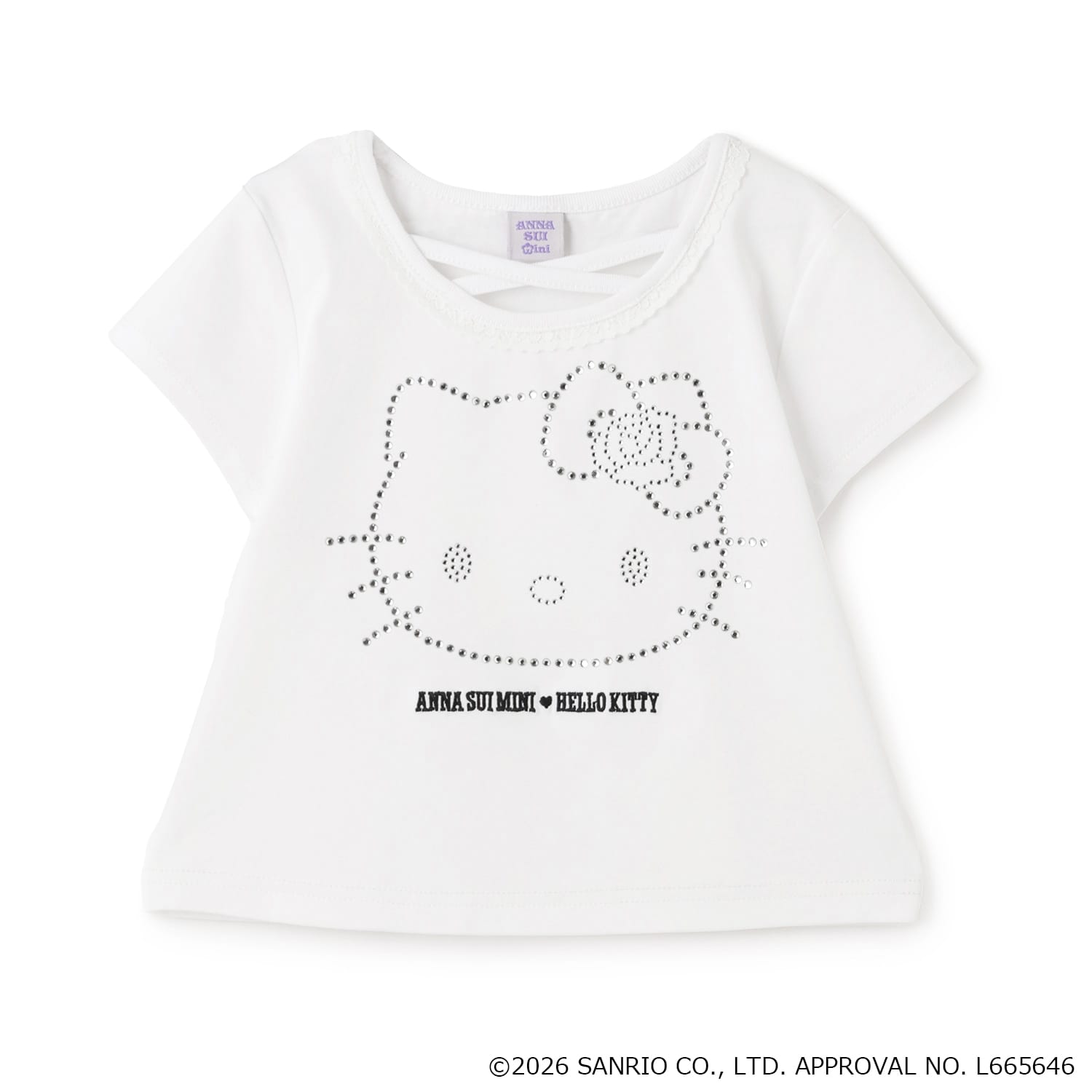 【3月27日発売予定】【HELLO KITTY】ラインストーンTシャツ
