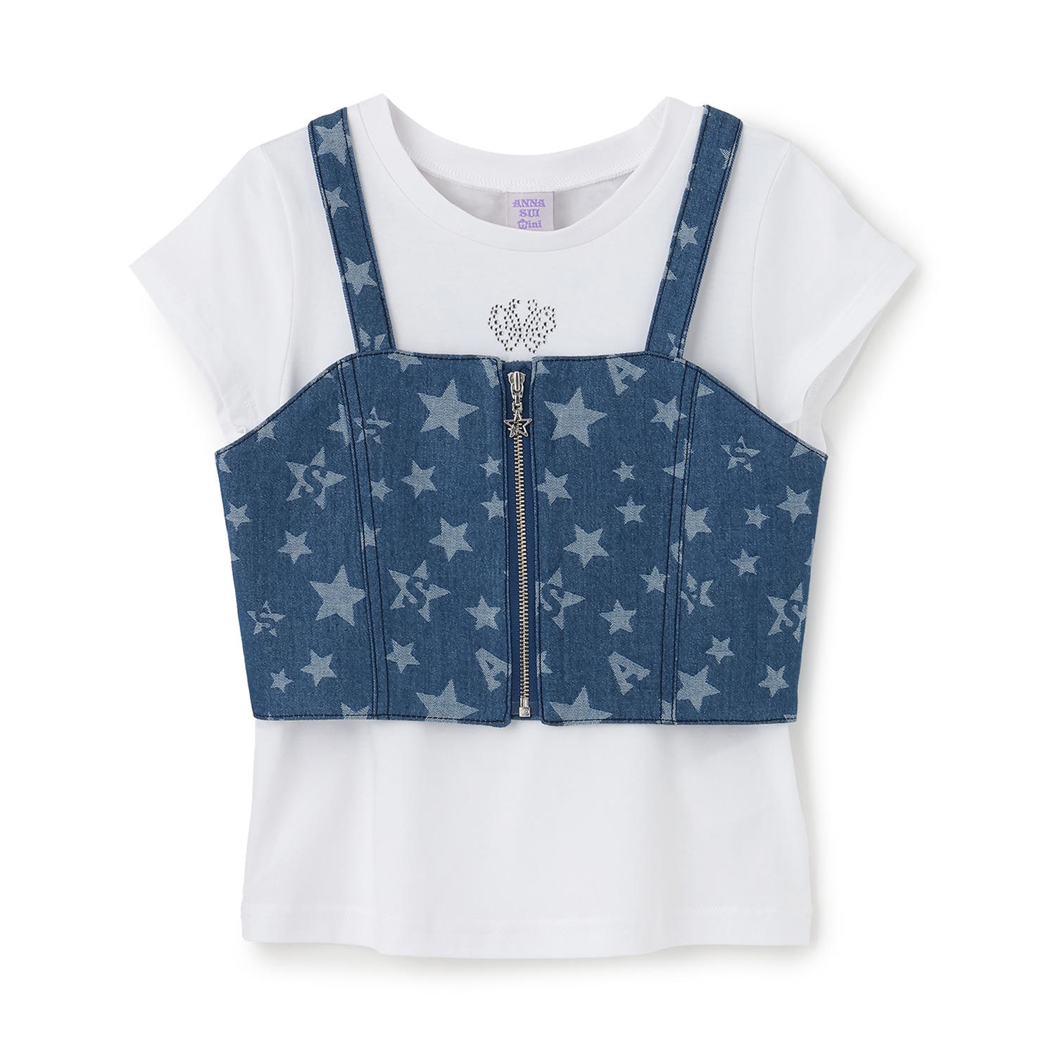 星柄ビスチェ＋TシャツSET