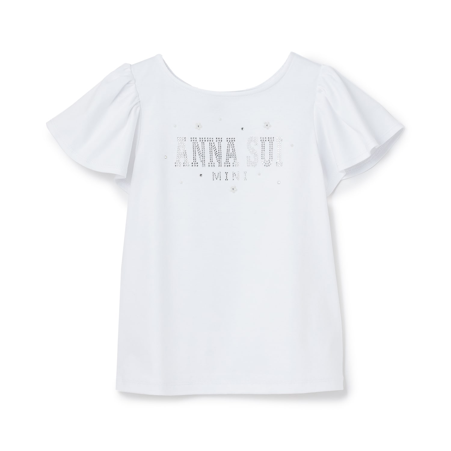 ラインストーンロゴTシャツ