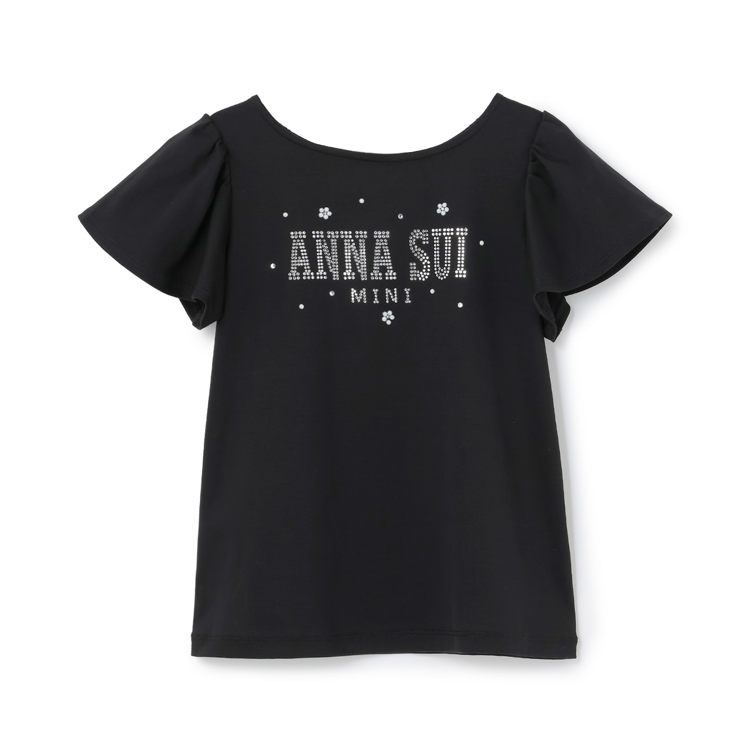 ラインストーンロゴTシャツ