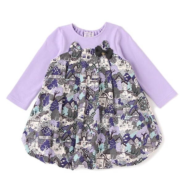 Narumiya Online ナルミヤ オンラインの公式通販サイト Hello Kitty X Liberty Fabrics 切替バルーン ワンピース 80 黒 キッズ