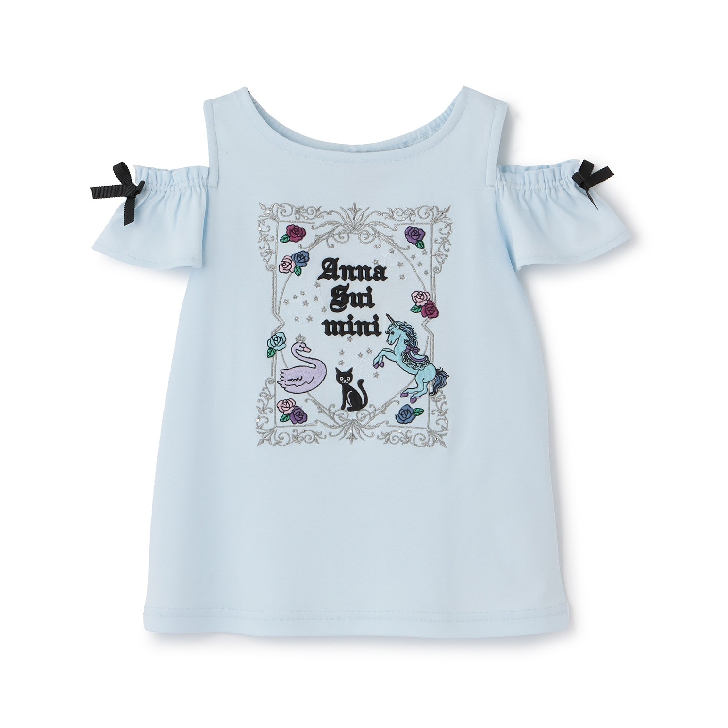 【人気商品再入荷】【直営店で取り扱い無し】星座刺しゅう肩開きTシャツ