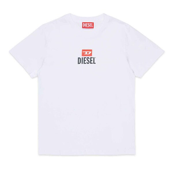 【DIESEL(ディーゼル)Kids&Junior】ワンポイントブランドロゴ半袖Tシャツカットソー