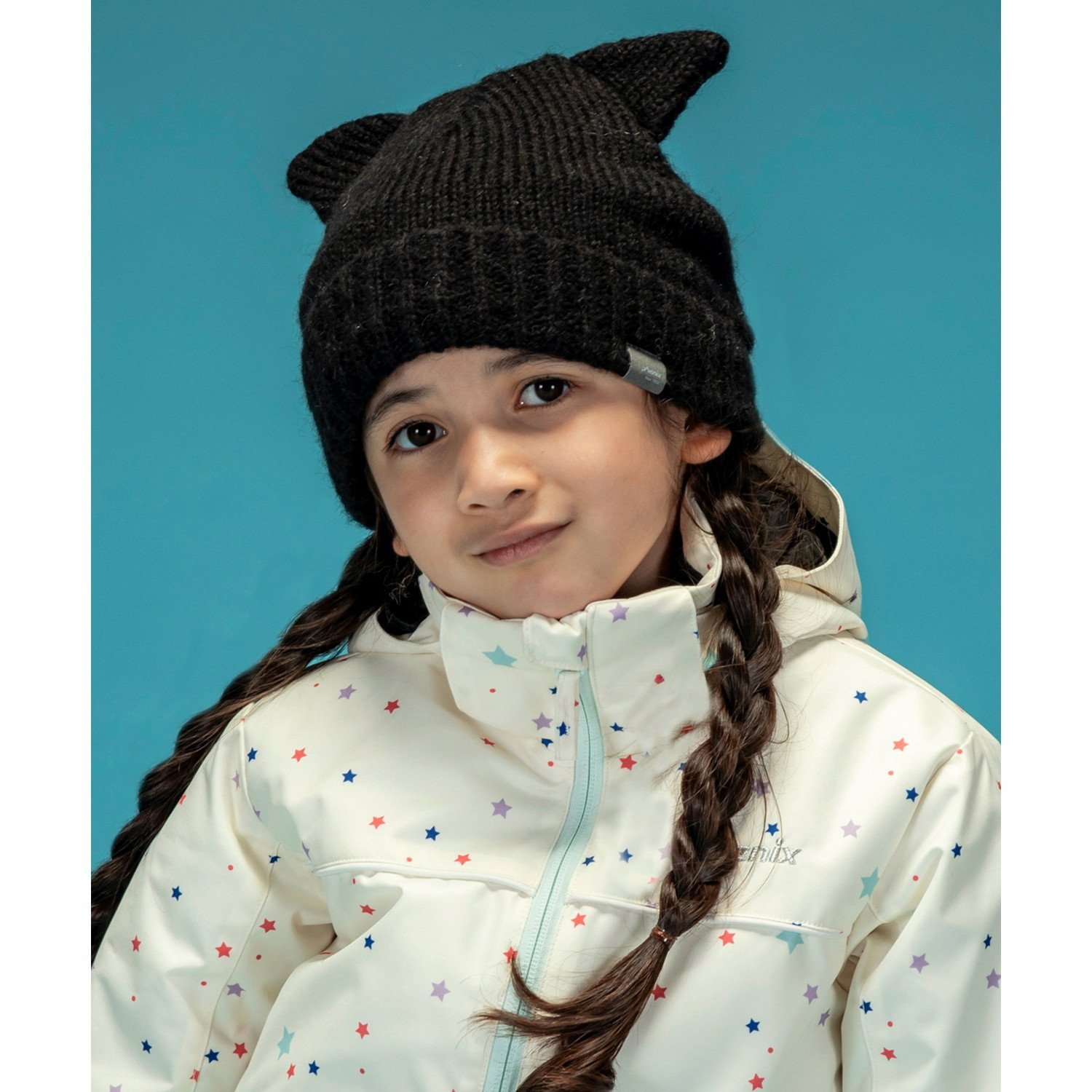 スキーウェア　キッズ　子供　160cm　女の子　水色　グレー　ゴーグル　ニット帽 KIDS/JUNIOR】Kitty Knit Hat キティーニットハット / JUNIOR