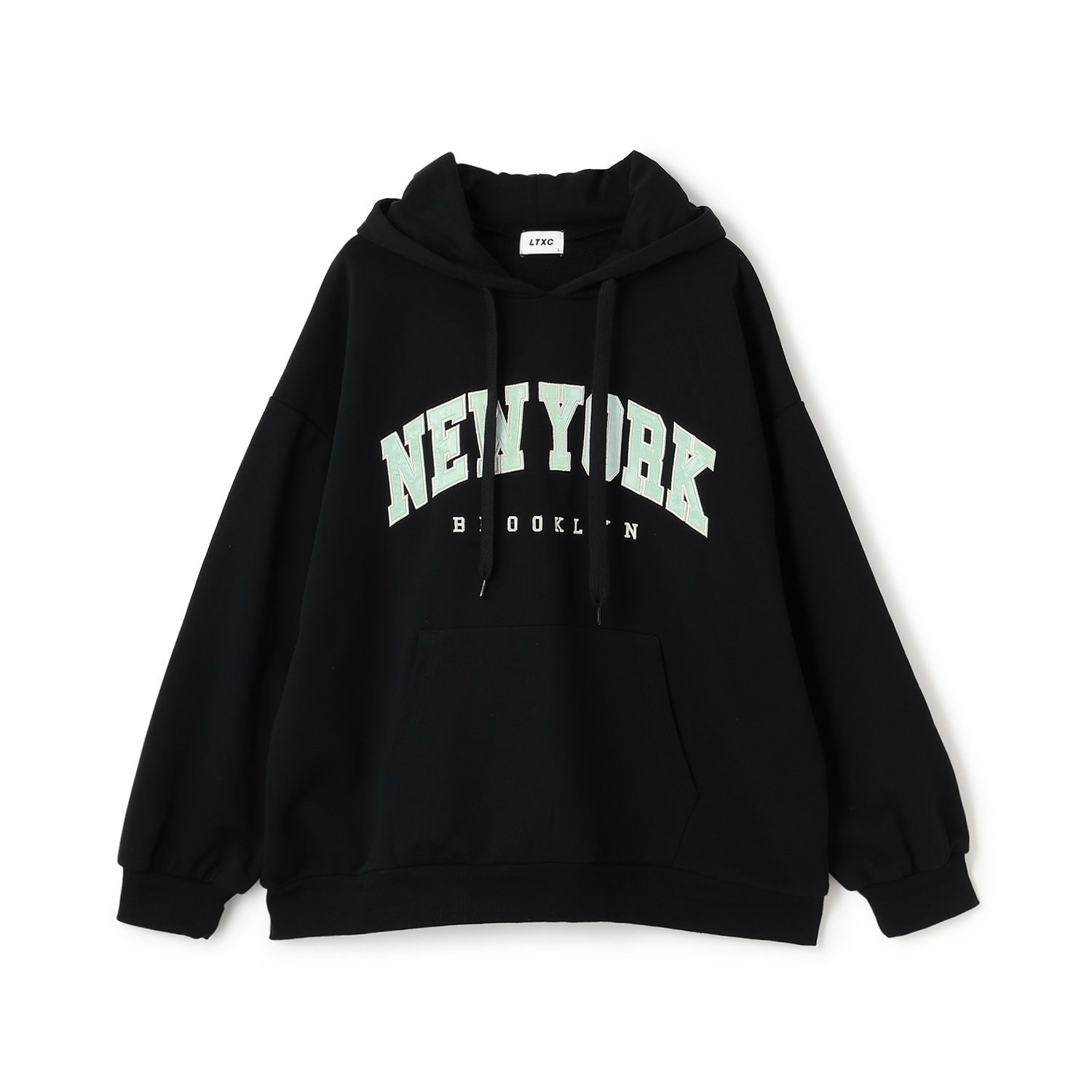 【秒かわトップス】【LTXC】カレッジルーズパーカー