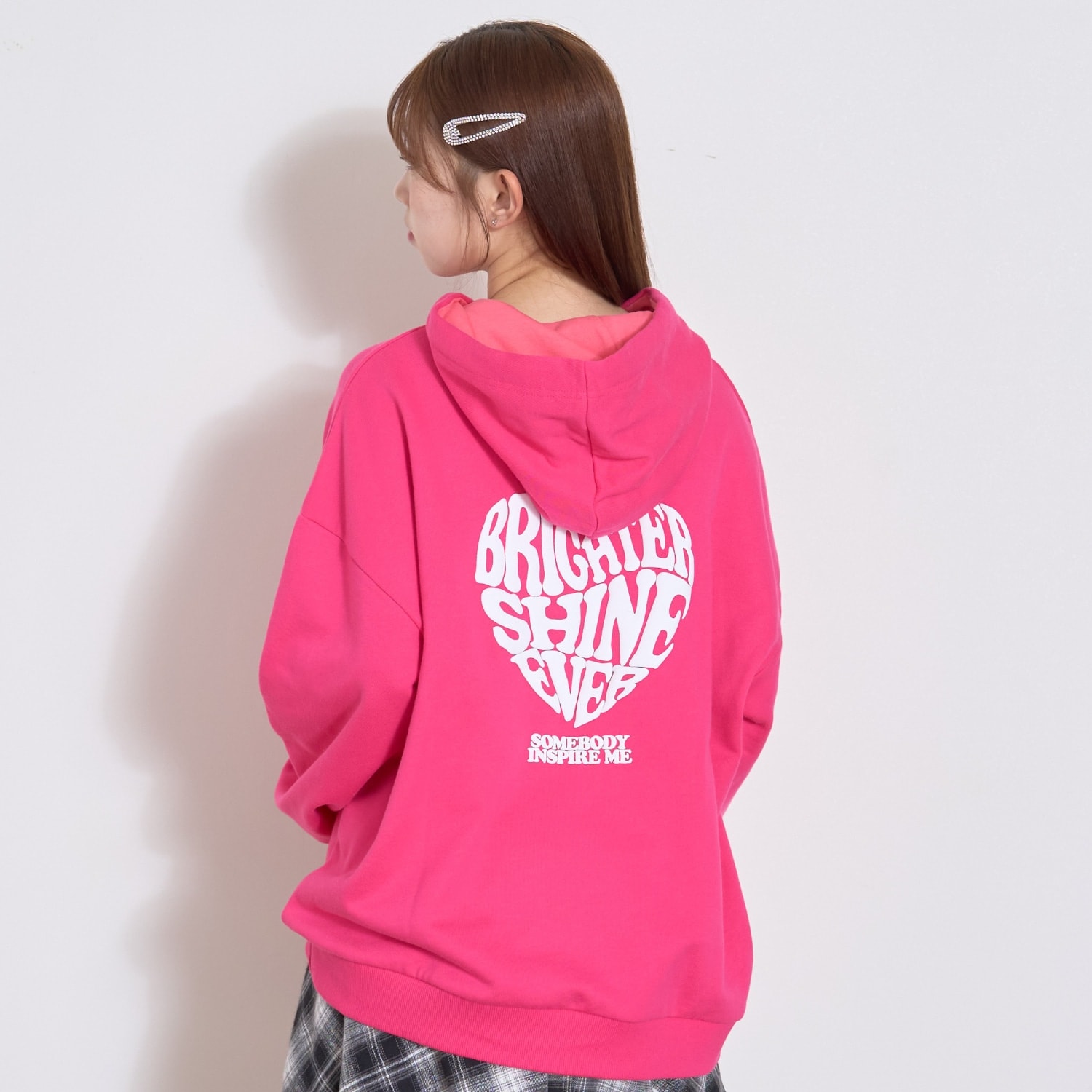 【秒かわトップス】【LTXC】プクプクハートルーズパーカー