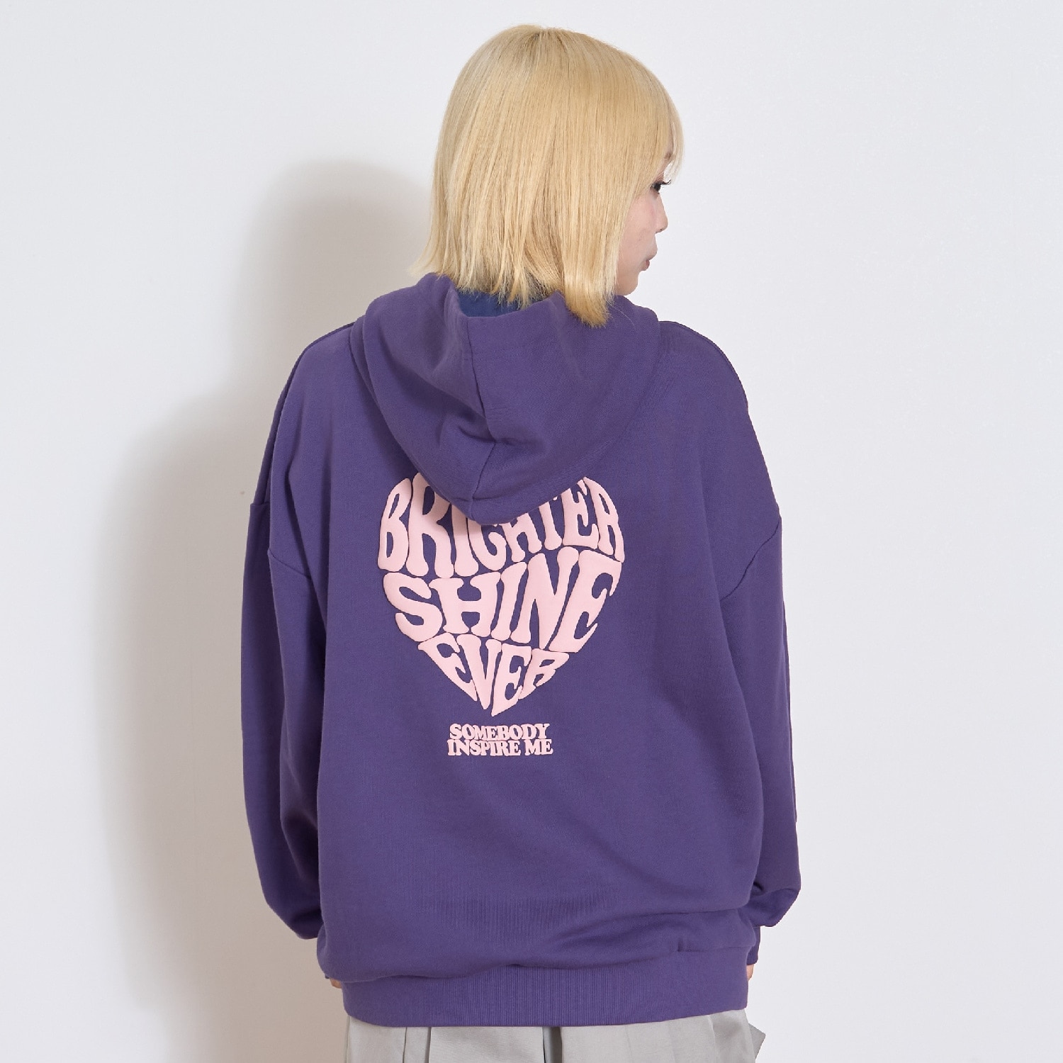 【秒かわトップス】【LTXC】プクプクハートルーズパーカー