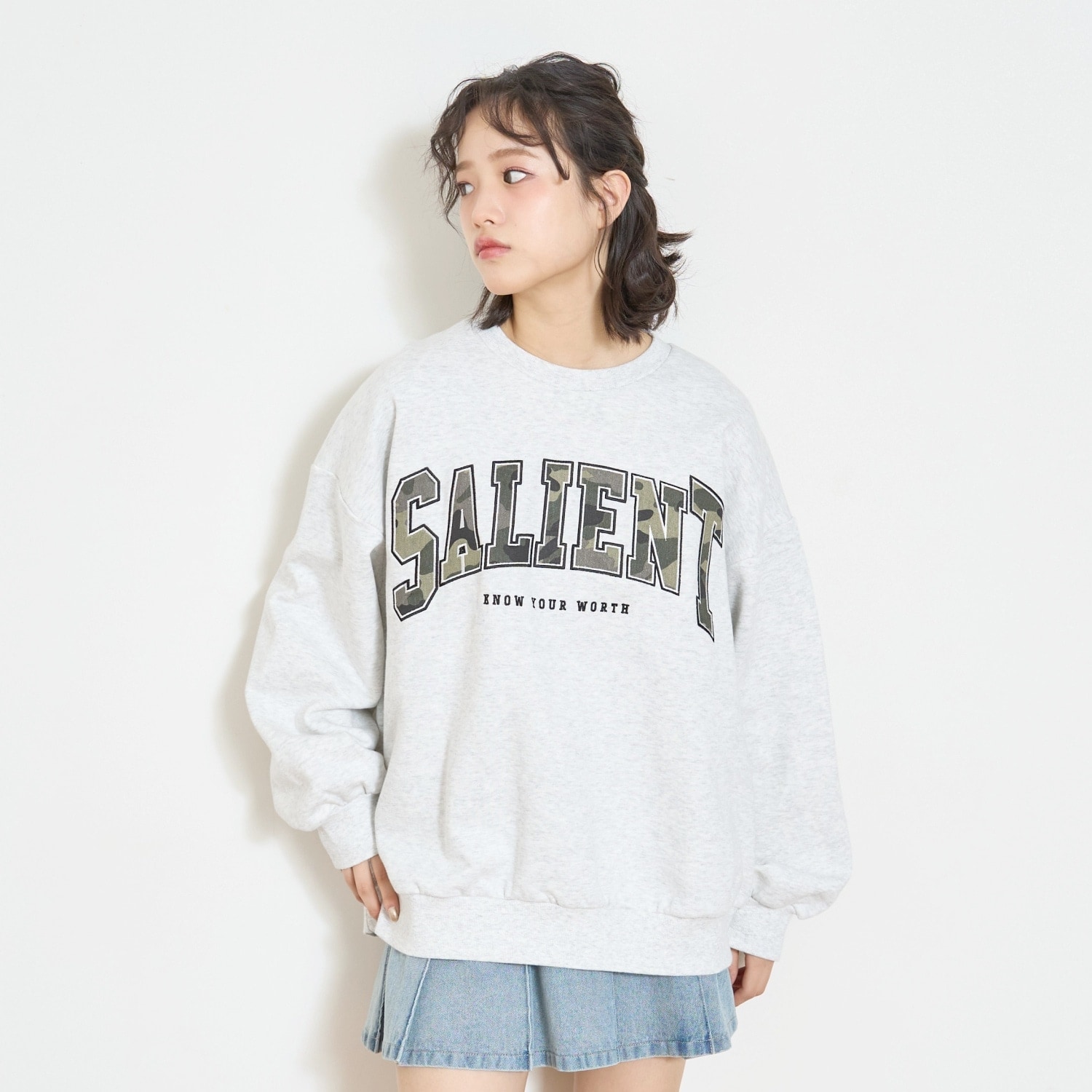 【LTXC】【裏起毛】柄ロゴアップリケプルオーバー