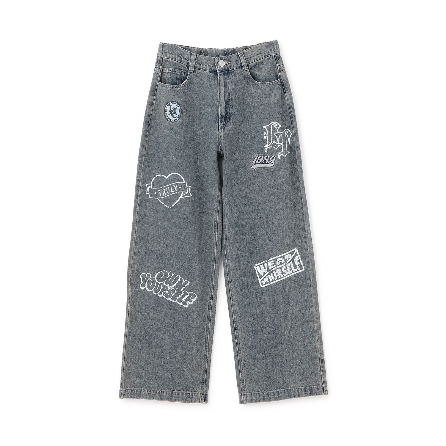 【LTXC】ワッペンデザインデニムパンツ