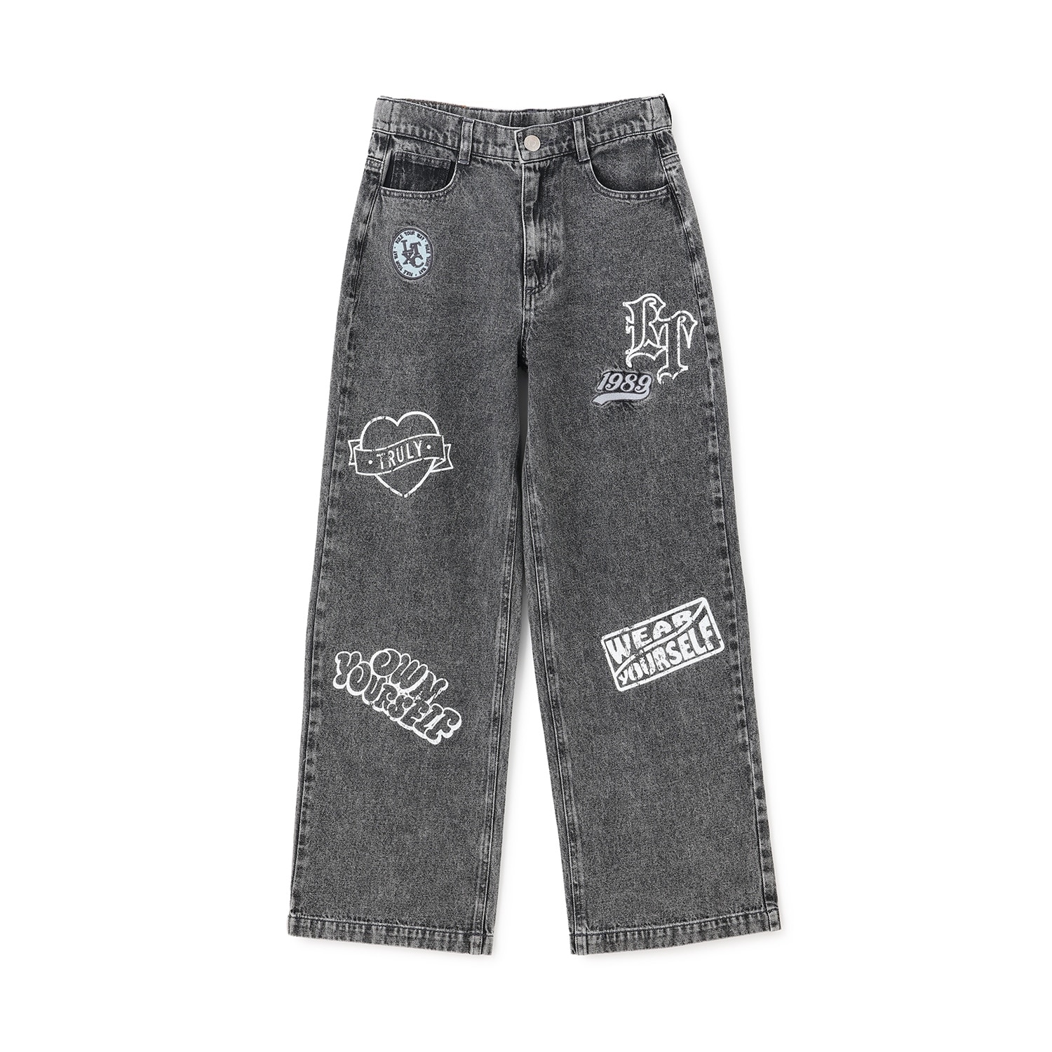 【LTXC】ワッペンデザインデニムパンツ