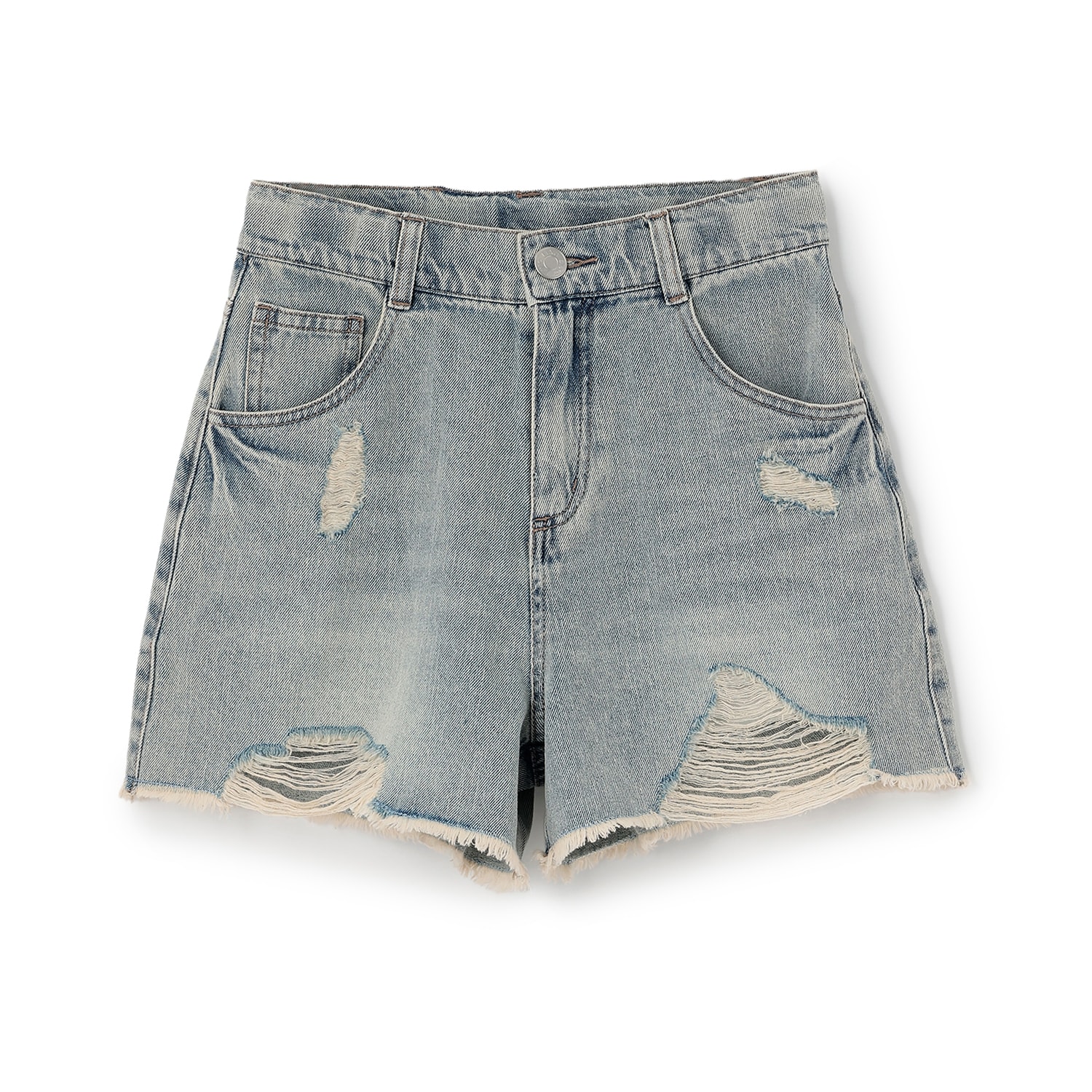 【LTXC】ダメージデニムショートパンツ