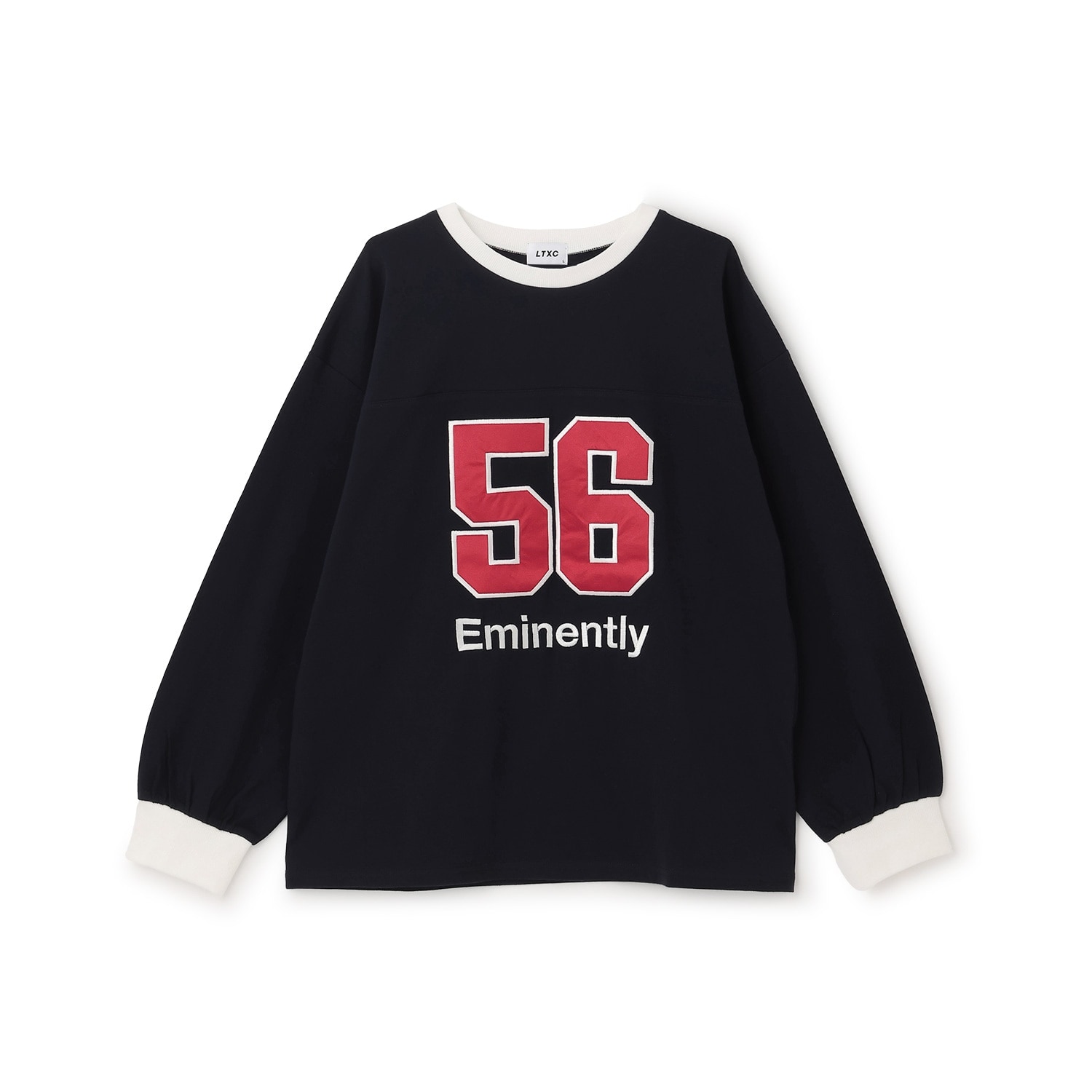 【LTXC/綿100%】ナンバーアップリ長袖T
