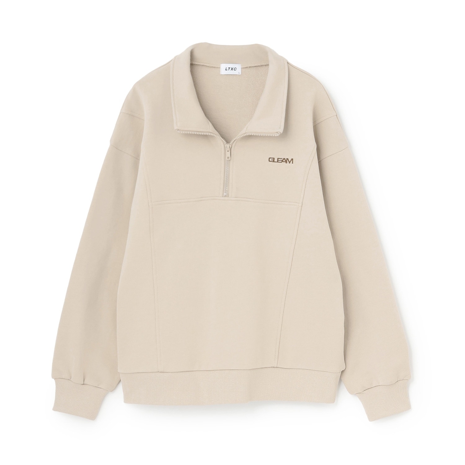 【LTXC/綿100％】ハーフZIPプルオーバー