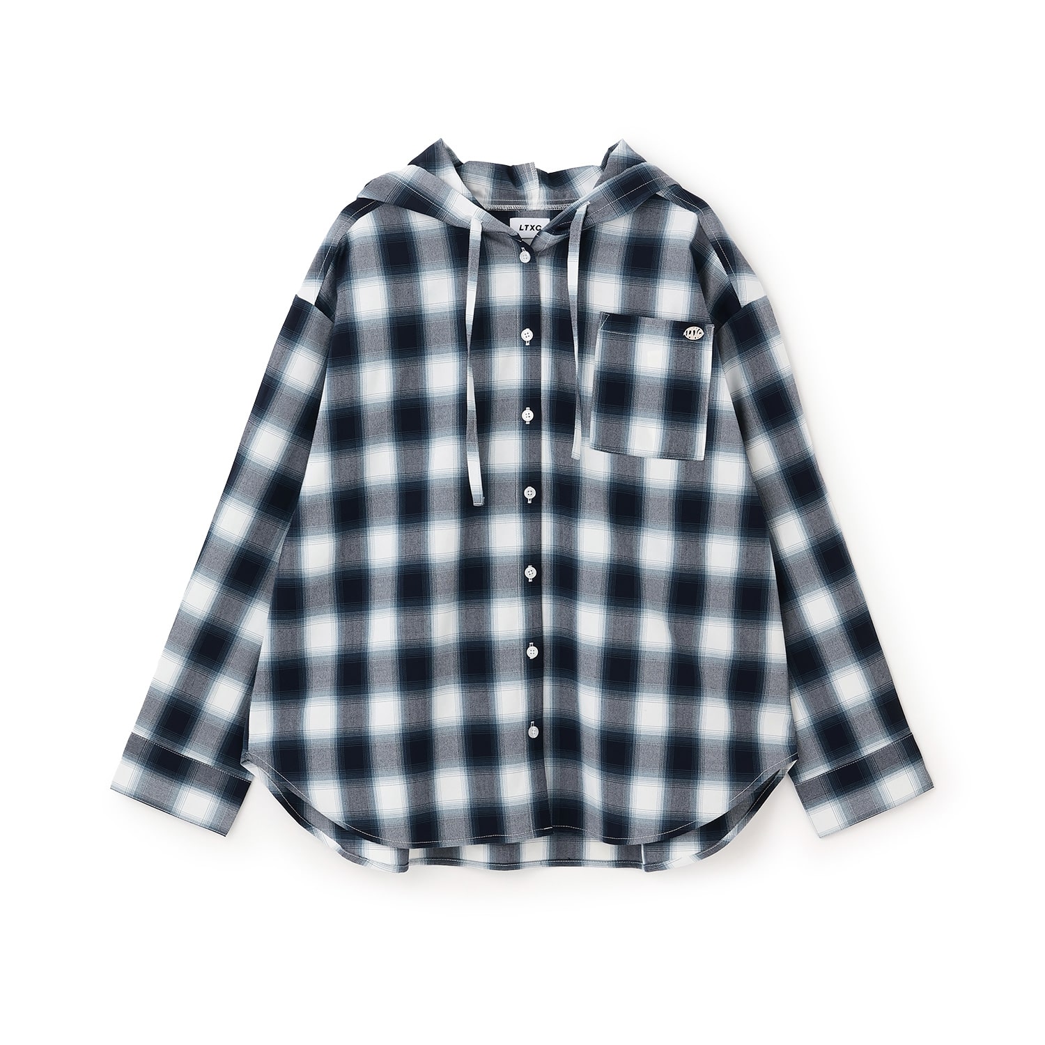 【LTXC】チェックシャツパーカー