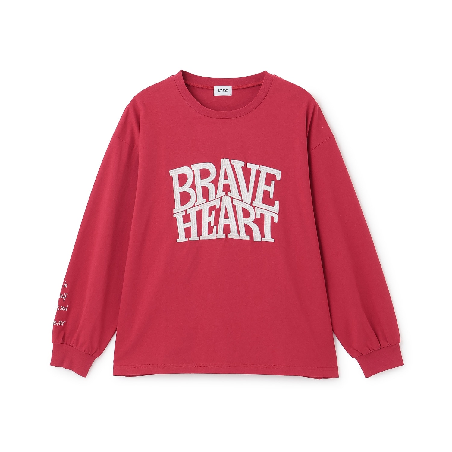 【LTXC/綿100%】ビックロゴカラー長袖T