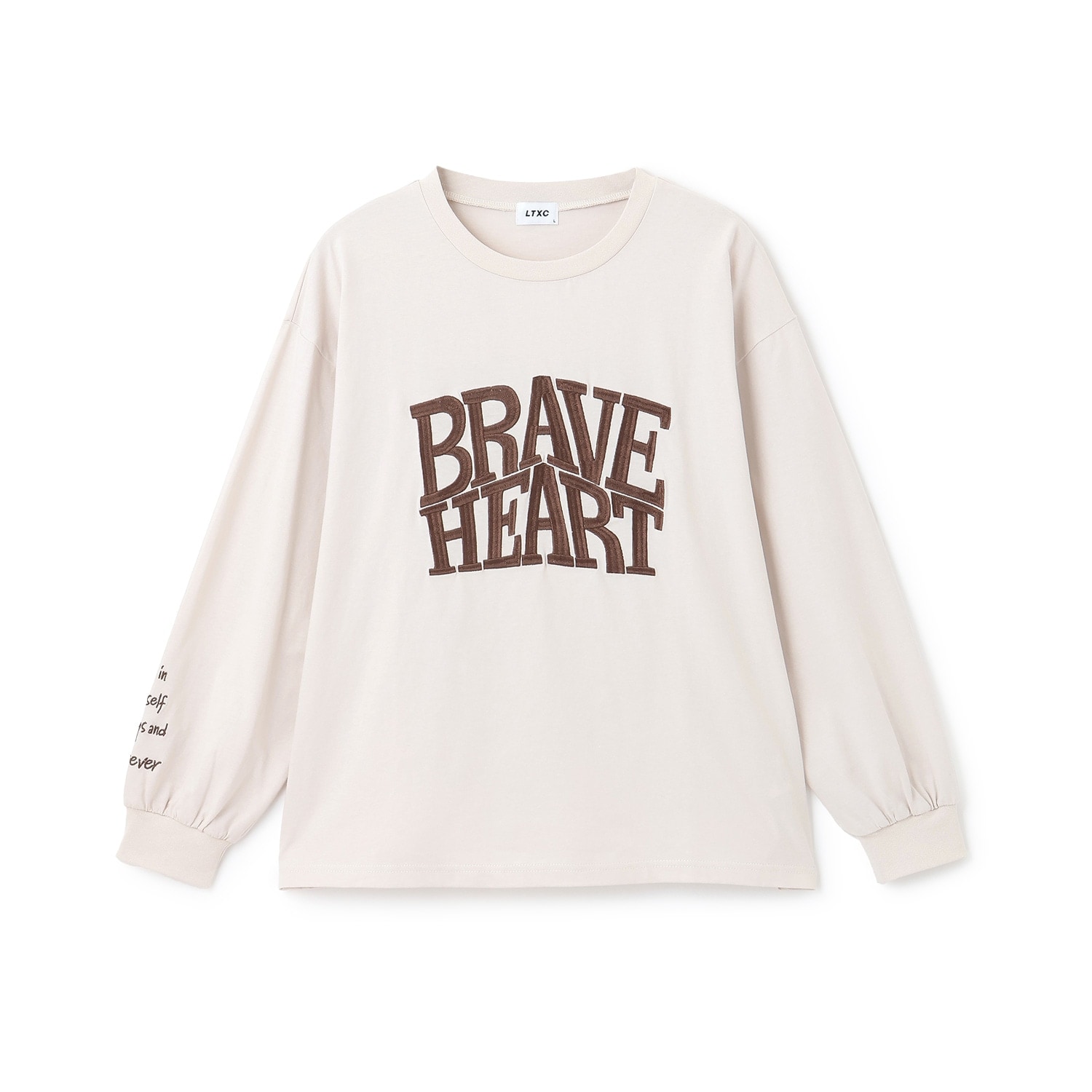 【LTXC/綿100%】ビックロゴカラー長袖T