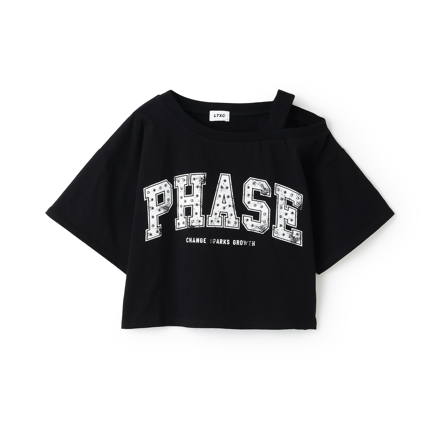 【LTXC/綿100％】ワンショルロゴ半T