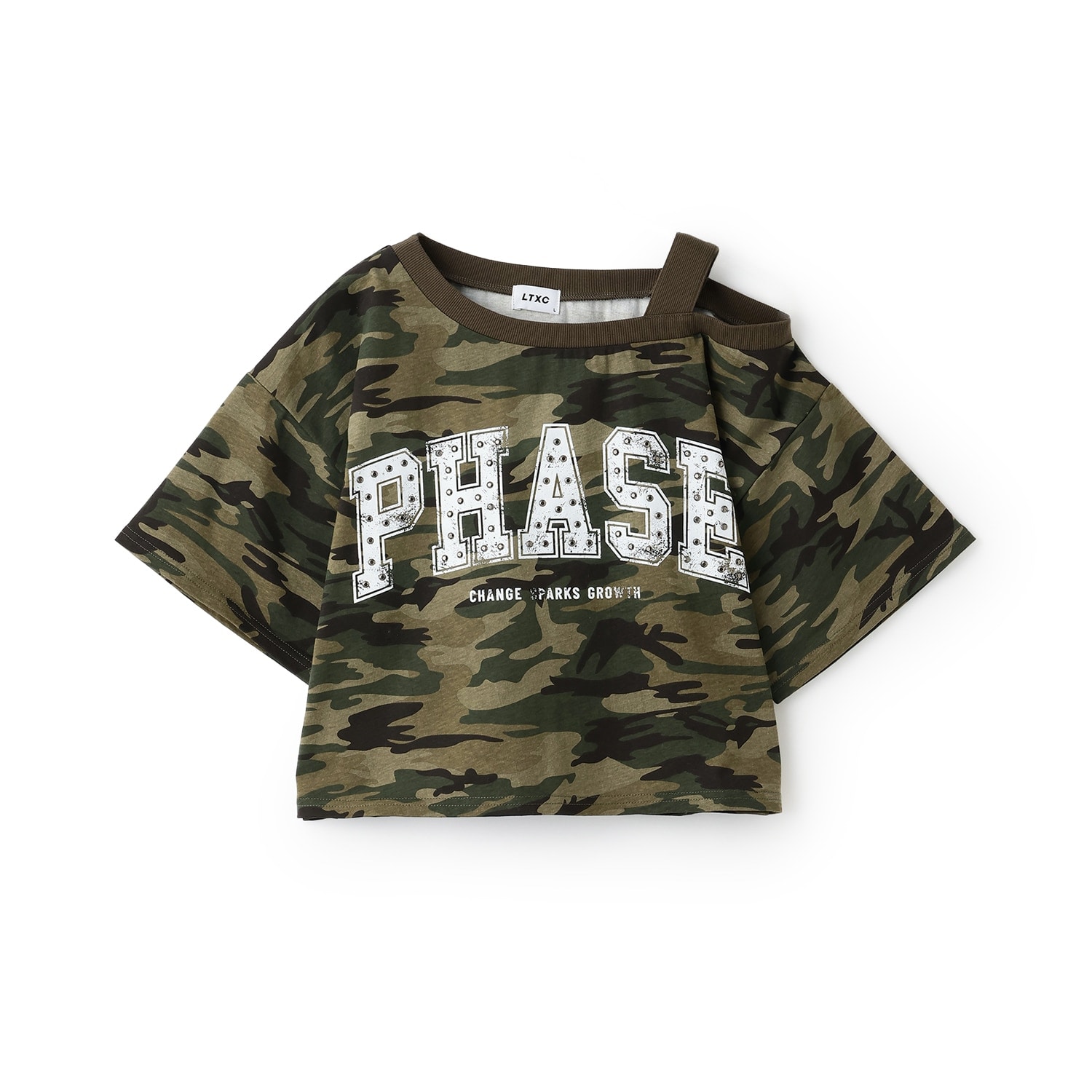 【LTXC/綿100％】ワンショルロゴ半T