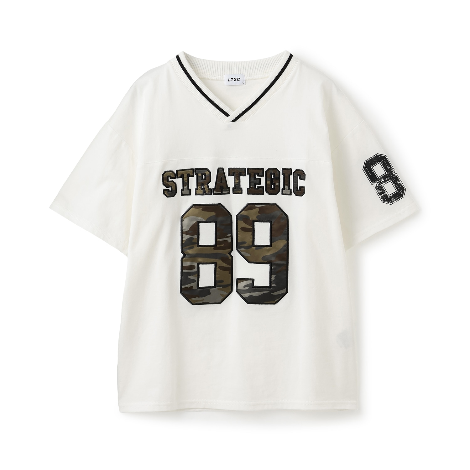 【LTXC/綿100%】ナンバーアップリケ半袖T