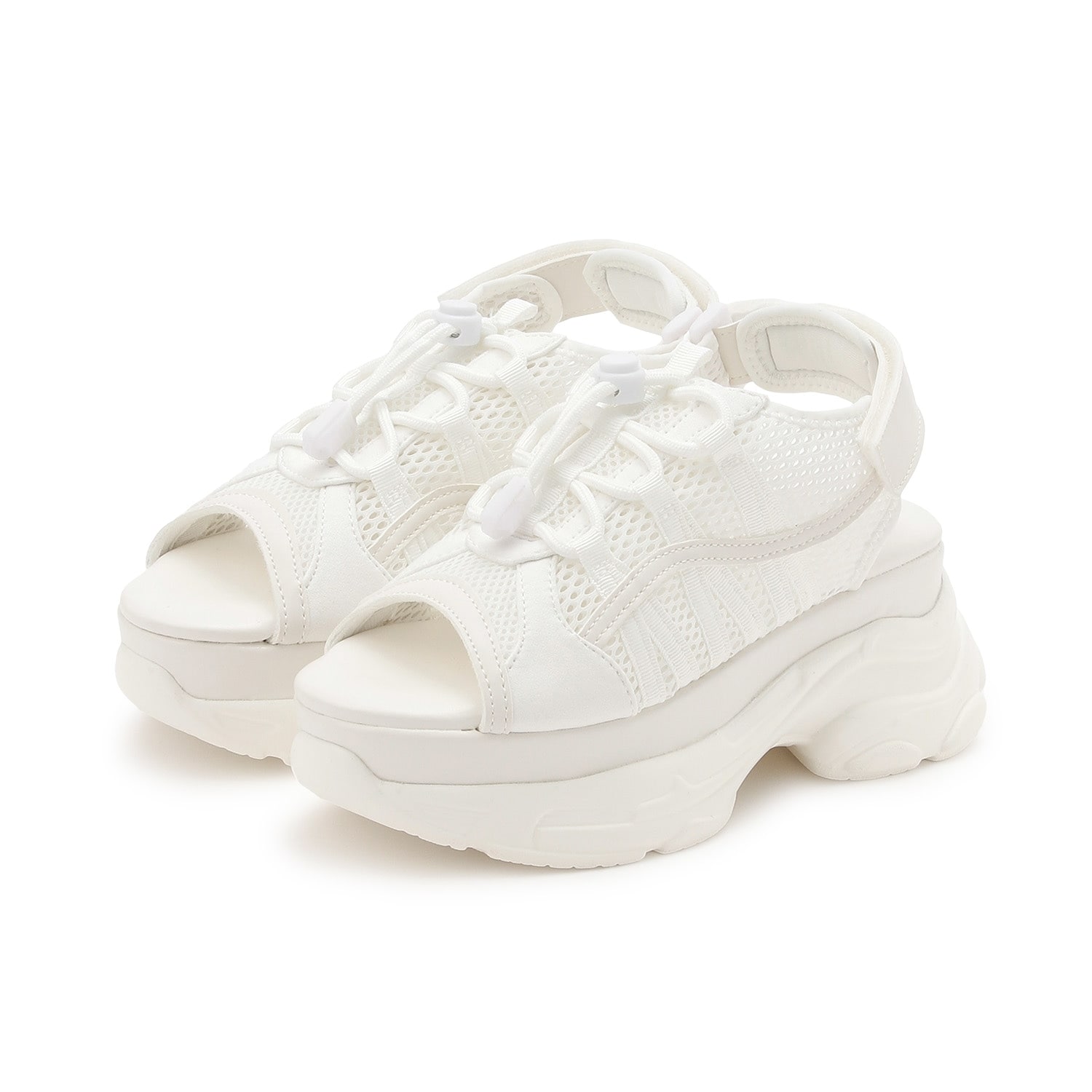 【LTXC】ドローコード厚底サンダル