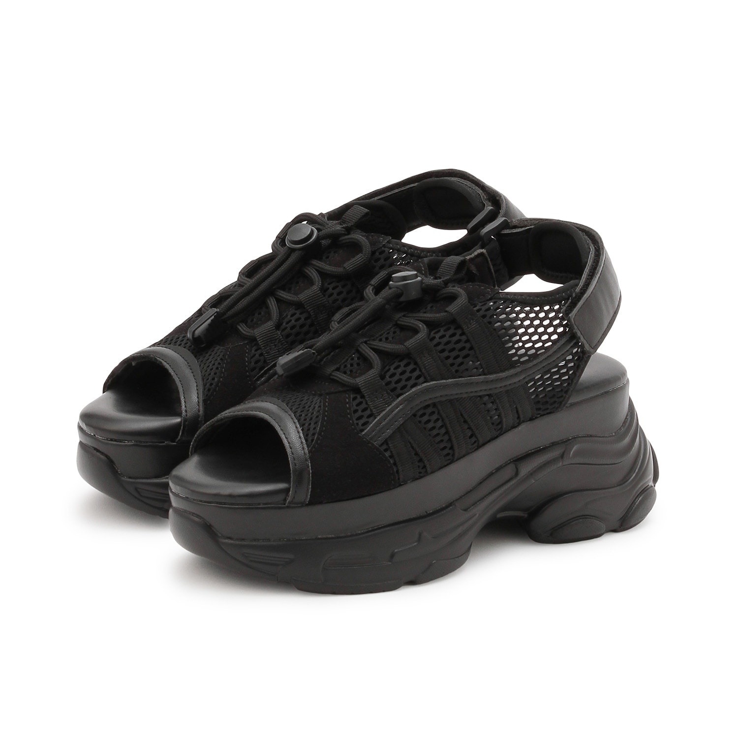 【LTXC】ドローコード厚底サンダル