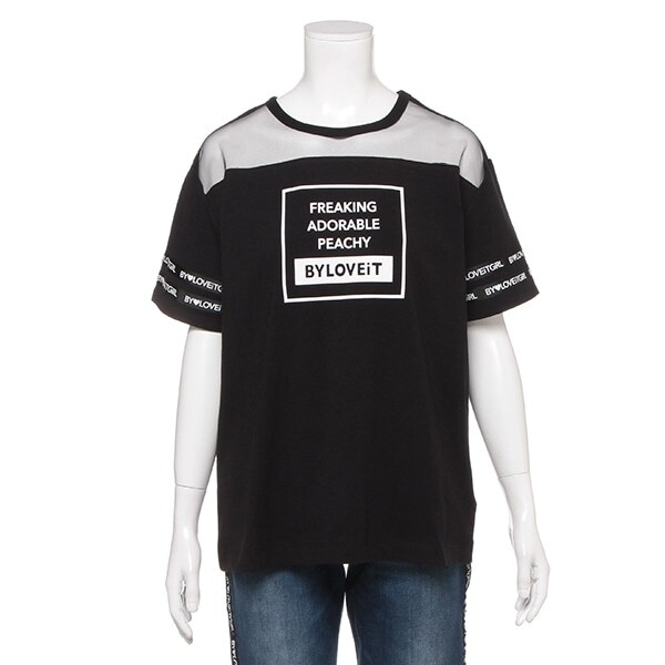 Narumiya Online ナルミヤ オンラインの公式通販サイトヨーク透け切り替えロゴtシャツ 1 オフ ホワイト ジュニア