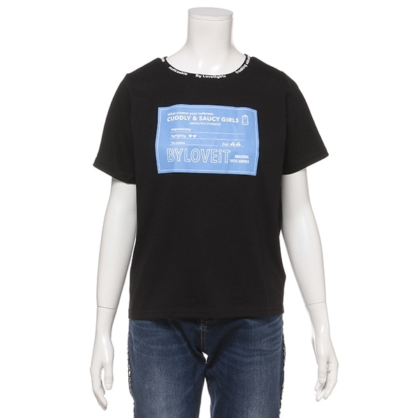 衿ロゴチケットプリントTシャツ