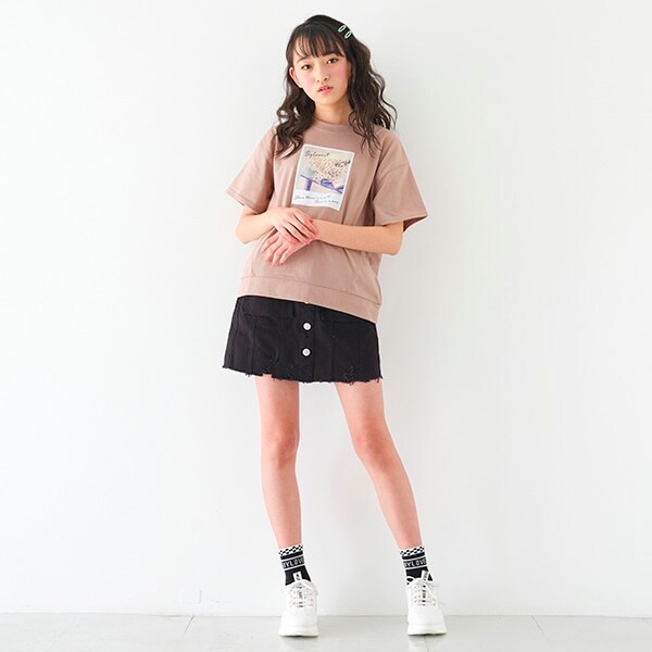 前ボタンスカート