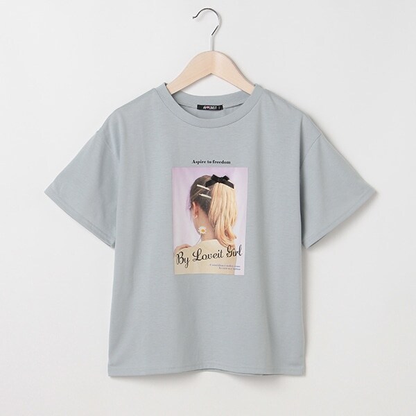 ガールフォトプリントTシャツ