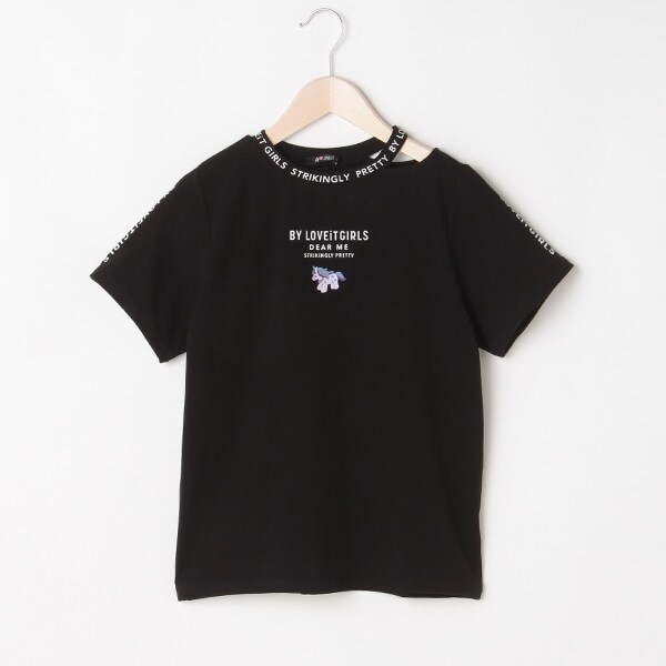 衿スリットミニポイントTシャツ