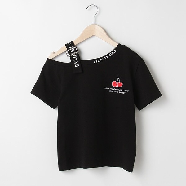 ショルダーベルトTシャツ(120 白): ジュニア - ナルミヤ オンライン