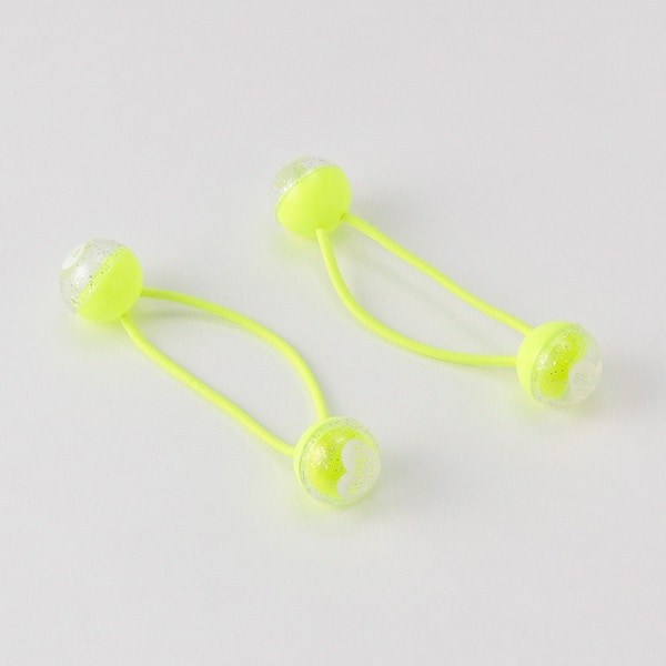 丸玉ヘアポニー2個セット