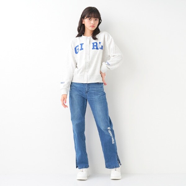 脇スリットパンツ