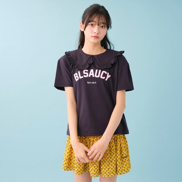 フリル衿Tシャツ