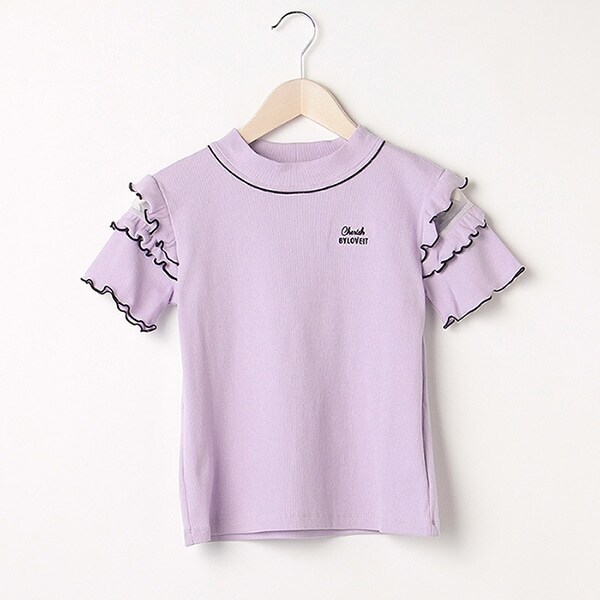 肩スリットTシャツ