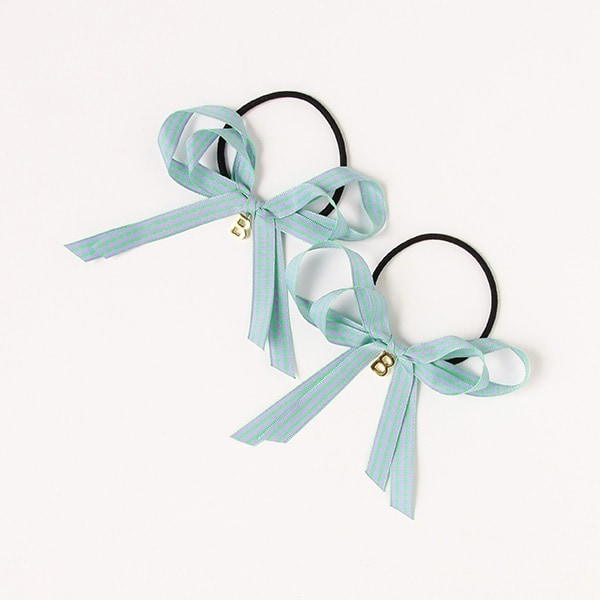 チェックリボンポニー（2個SET)【日本製】