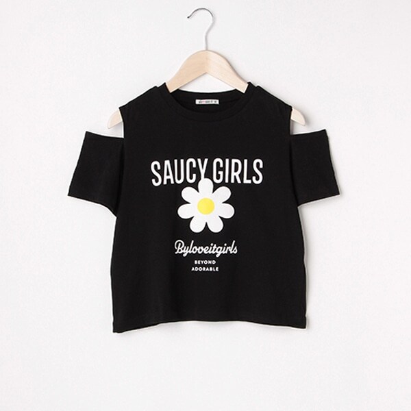 デイジースリット半袖Tシャツ