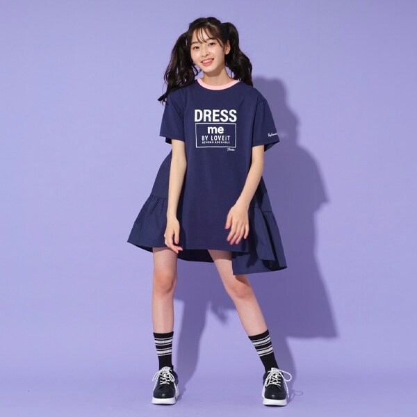 後ティアードワンピース