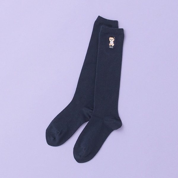 刺しゅうハイソックス【日本製】