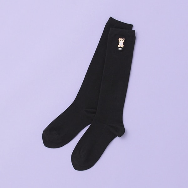 刺しゅうハイソックス【日本製】