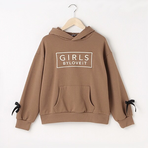 クマ耳フーディプルオーバー(120cm モデレート ピンク): ジュニア  