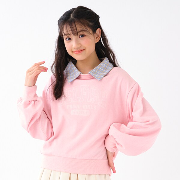 つけ衿つきプルオーバー