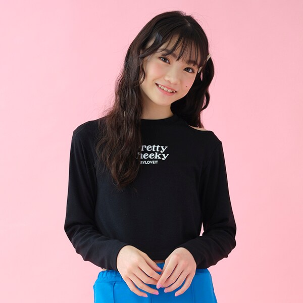 肩あきTシャツ