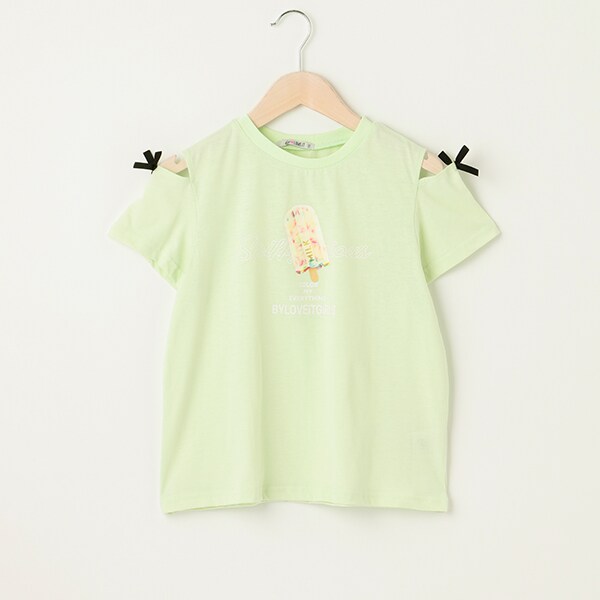 アイスバー肩スリットTシャツ