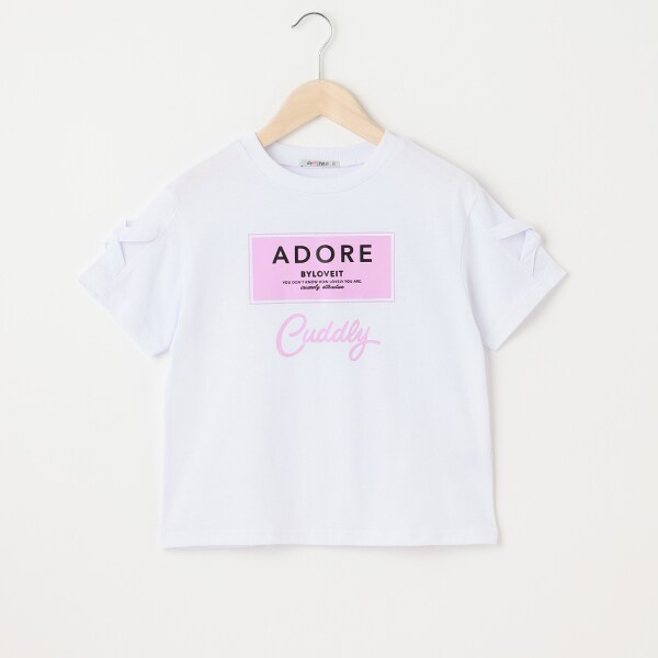【WEB限定】袖クロス飾りTシャツ