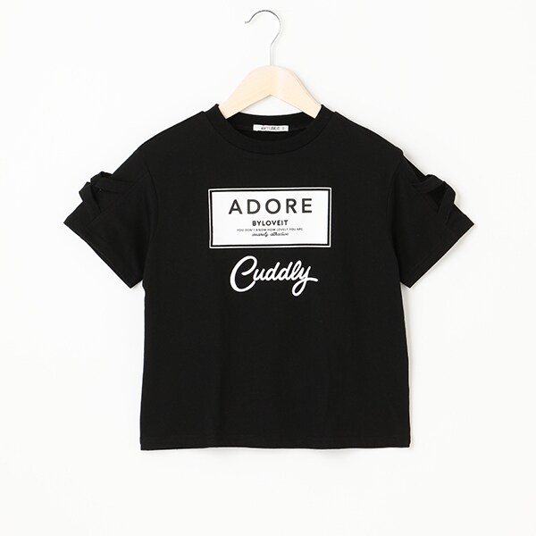 【WEB限定】袖クロス飾りTシャツ